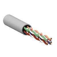 Кабель витая пара U/UTP кат.5E 4 пары 24 AWG solid PVC сер. TERACOM PRO PRO | код TRP-5EUTP-04PVC-GY-IN3 | EKF