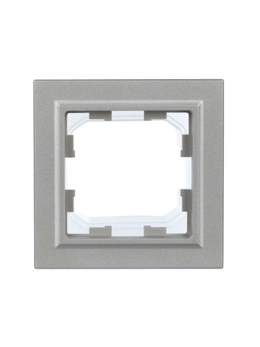 BRITE Рамка 1-местная IP44 РУ-1-БрА-44 алюминий | код BR-M12-44-K47 | IEK фото 3