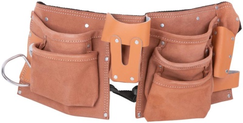 Пояс для инструмента, кожа, 10 отделения, 1 петля для инструмента | код 12523 | FIT