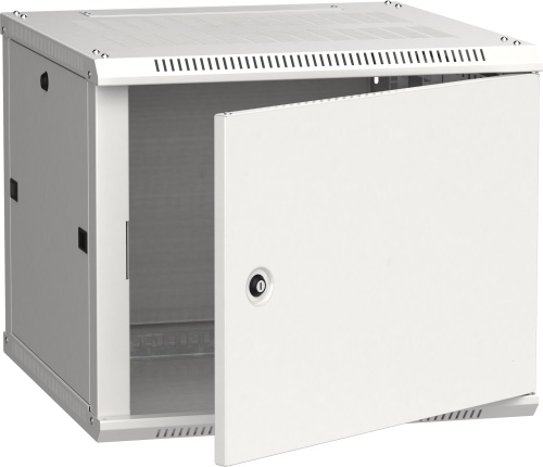 ITK Шкаф настенный LINEA W 9U 600х600мм дверь металл RAL 7035 | код LWR3-09U66-MF | IEK