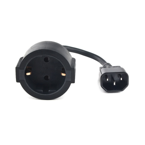 Кабель питания Cablexpert PC-SFC14M-01, 15 см, C14 - евророзетка | код PC-SFC14M-01 | Cablexpert