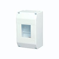 Бокс пластиковый КМПн 1/4 IP20 белый в инд. пакете REXANT | код 11-0114-1 | REXANT