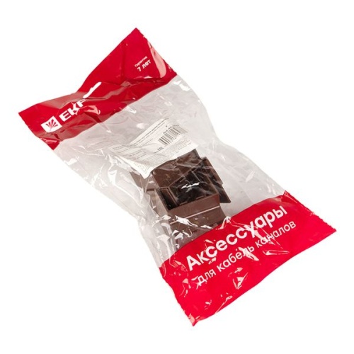 Угол внутренний (40х25) (4 шт) темное дерево-Plast | код ibd-40-25x4 | EKF фото 3