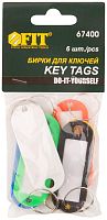 Бирка для ключей (уп.6шт) FIT 67400
