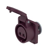Розетка панельная PSS IP44 32A 2P 25В | код PSS024-032-02 | DKC