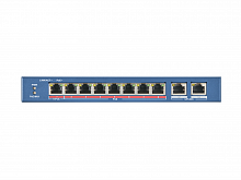 Коммутатор Poe 10 портов неуправляемый 8х100M с грозозащитой 6кВ DS-3E0310P-E/M | код 301801717 | Hikvision
