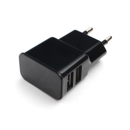 Адаптер питания Cablexpert MP3A-PC-12 100/220V - 5V USB 2 порта, 2.1A, черный | код MP3A-PC-12 | Cablexpert