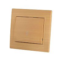 Переключатель проходной 1-кл. Mira ясень LEZARD 701-4747-105