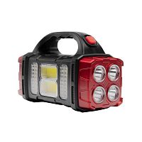 Фонарь аккумуляторный LED38101 40LED+2COB 4 реж. Type-C PowerBank пластик коробка черн./малин. Ultraflash 15951