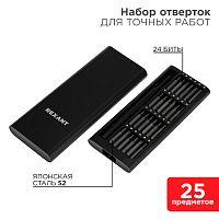 Набор отверток для точных работ REXANT XA-03, 25 предметов | код 12-4753 | REXANT