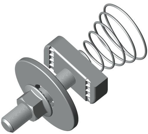Комплект соединительный 12х40 для STRUT-профиля с конусной пружиной EKF | код ksst12x40 | EKF