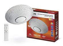 Светильник светодиодный COMFORT CRYSTAL 55Вт 230В 3000-6500К 4400лм 400х100мм с пультом ДУ | код 4690612034898 | IN HOME