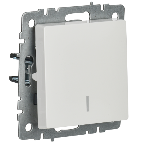 BRITE Выключатель 1-клавишный с индикацией 10А ВС10-1-1-БрБ белый | код BR-V10-1-10-K01 | IEK фото 3