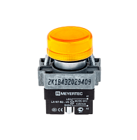 Лампа сигнальная в сборе, желтый, 24V AC/DC, мет. MTB2-BV615 | код 43347| MEYERTEC
