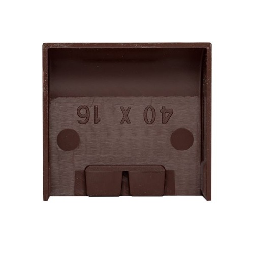 Заглушка (40х16) (4 шт) темное дерево-Plast | код ecd-40-16x4 | EKF фото 5