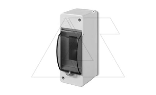 Коробка электротехническая для пломбировки MINI S-2, 2M, без клемм, дымчатая дверца, 141x53x66mm, IP30 | код 2302-01 | Elektro-plast Nasielsk