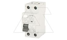 УЗО GYL9-2P-63A-30mA, 2P, 63A, 6 kA, 30mA, тип A, 2M | код GYL92P63A30 | GEYA