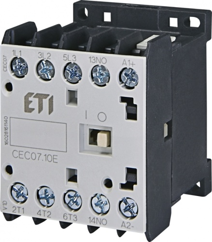 Контактор миниатюрный CEC 07.10 230V AC (7A, 3kW, AC3) | код 004641054 | ETI