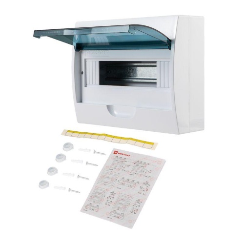 Бокс ЩРН-П-12 IP41 пластик. бел. Rexant 11-0312 фото 6