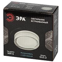 Встраиваемый светильник декоративный DK107 BK MR16 GU5.3 черный | код Б0058397 | ЭРА