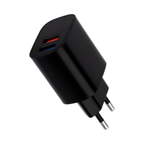 Сетевое зарядное устройство REXANT 2 x USB, 5V, 2.4 A, черное | код 16-0283 | REXANT