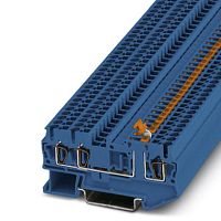 Клеммы с ножевыми размыкателями ST 2,5-TWIN-MT BU | код 3037821 | PHOENIX CONTACT