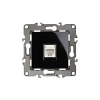 Розетка информационная RJ45, Эра12, чёрный, 12-3107-06 | код Б0014728 | ЭРА