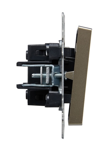 BRITE Выключ. 1-кл. прох. с инд. 10А ВС10-1-7-БрШ шамп. IEK | код BR-V12-1-10-K37 | IEK фото 4