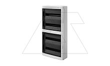 Щит навесной GALANT 4x18M, N/PE 8x 10x16+10x10mm2, 2x дымчатых пласт. двери, светло-серый RAL7035, 878x432x160mm, IP65 | код 1609-01 | Elektro-plast Nasielsk