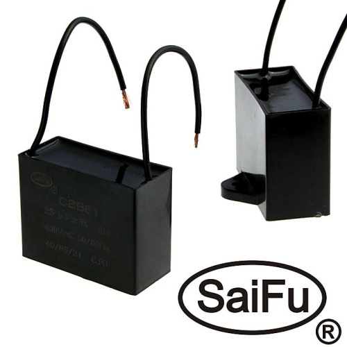 Пусковой конденсатор SAIFU CBB61, 25 мкФ, 630 В | код 103083 | Saifu