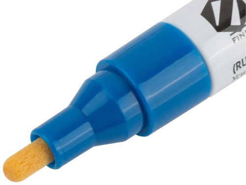 Маркер строительный с жидким красящим составом, алюминиевый корпус, синий | код 4352 | FIT фото 5