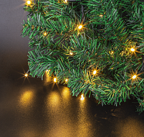 Гирлянда новогодняя светодиодная NGF-D023-01 еловый шлейф WW 20 1.8 м IP20 BL | код 93673 | Navigator Group