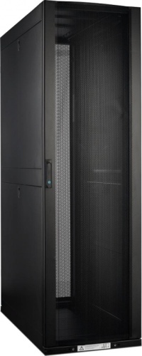 Шкаф LANMASTER DCS 48U 600x1070 мм, с перфорированными дверьми, без боковых панелей, черный | код LAN-DC-CBP-48Ux6x10 | LANMASTER