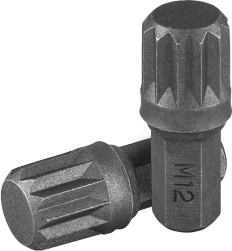 556712 Вставка-бита 5/16DR SPLINE, M12, 30 мм | код 556712 | Ombra