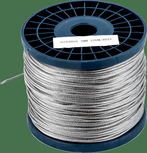 Трос 12,0 мм стальной оцинкованный (100м) | код 12-ТС-6х24+7FC | КМП