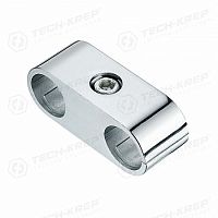 Соединитель 2-х труб параллельно. хром (1 шт) - пакет Tech-Krep | код 127447 | Tech-KREP