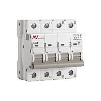Выключатель автоматический AV-10 DC 4P 32A (L) 10kA EKF AVERES | код mcb10-DC-4-32L-av | EKF