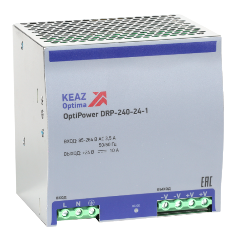 Блок питания OptiPower DRP-240-24-1 | код 284549 | КЭАЗ