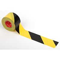 Лента клейкая разметочная жёлто-черная 25м x 48мм x 0.15мм СИЛА STHW-2548YB | код Б0048520 | ЭРА