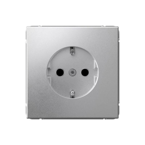 Розетка ArtGallery 16А с заземл. защ. шторки механизм алюм. | код GAL000345 | Systeme Electric
