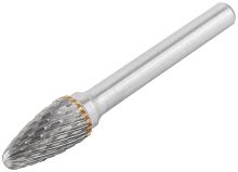 Шарошка карбидная, штифт 6 мм, тип ''F'', параболическая 10х20х65 мм | код 36618 | FIT