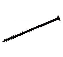 Саморез гипсокартон/дерево черный 4,2х70 | код screw-GD-70-sht | Крепдил