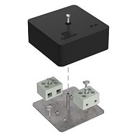 Коробка огнестойкая для кабель-канала 40-0450-FR10.0-4 Е15-Е120 RAL9005 75х75х30 (87 шт/кор) Промрукав | код 40-0450-9005-FR10.0-4 | ПРОМРУКАВ