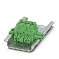 Шинные соединители на DIN-рейку ME 6,2 TBUS-2 1,5/5-ST-3,81 GN | код 2869728 | PHOENIX CONTACT