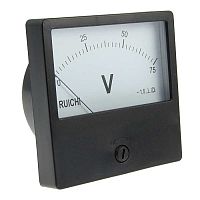 Вольтметр постоянного тока аналоговый RUICHI М42300, 75 В | код 67572 | Ruichi