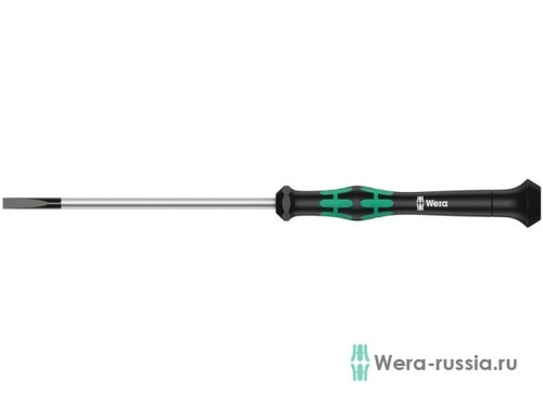 Отвертка шлицевая 2035 SL Micro для прецизионных работ, 0.40 x 2 x 60 мм | код WE-118006 | Wera