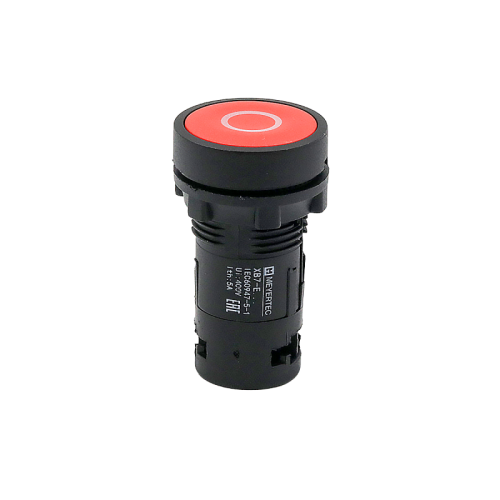 Кнопка плоская красная, маркировка O, 1NС, IP54, пластик MTB7-EA41582 | код 132681 | MEYERTEC