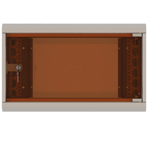 Шкаф настенный 19' 12U 600х600мм стеклянная дверь (без задн. стенки) RAL 7035 | код 05-1206 | SUPRLAN фото 2