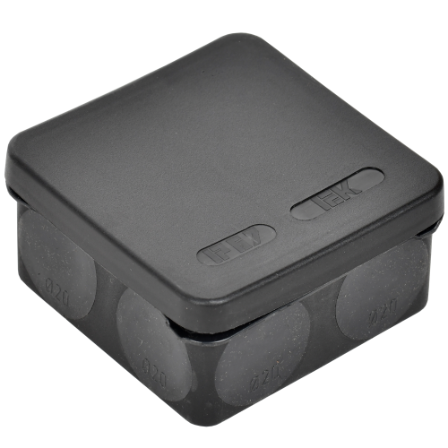 Коробка расп. КМ42435 о/п 80х80х40мм IP67 8 вв. черная IEK | код UKO21-080-080-040-K02-66 | IEK фото 2