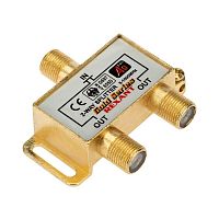 Делитель ТВ "краб" x2+3шт.F "BOX" 5-1000 МГц "GOLD" | код 05-6101-1 | Rexant